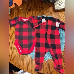 Plaid 0-3 month bundle